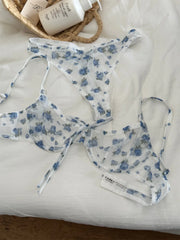 Bra floral women small fresh Underwear