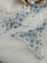 Bra floral women small fresh Underwear