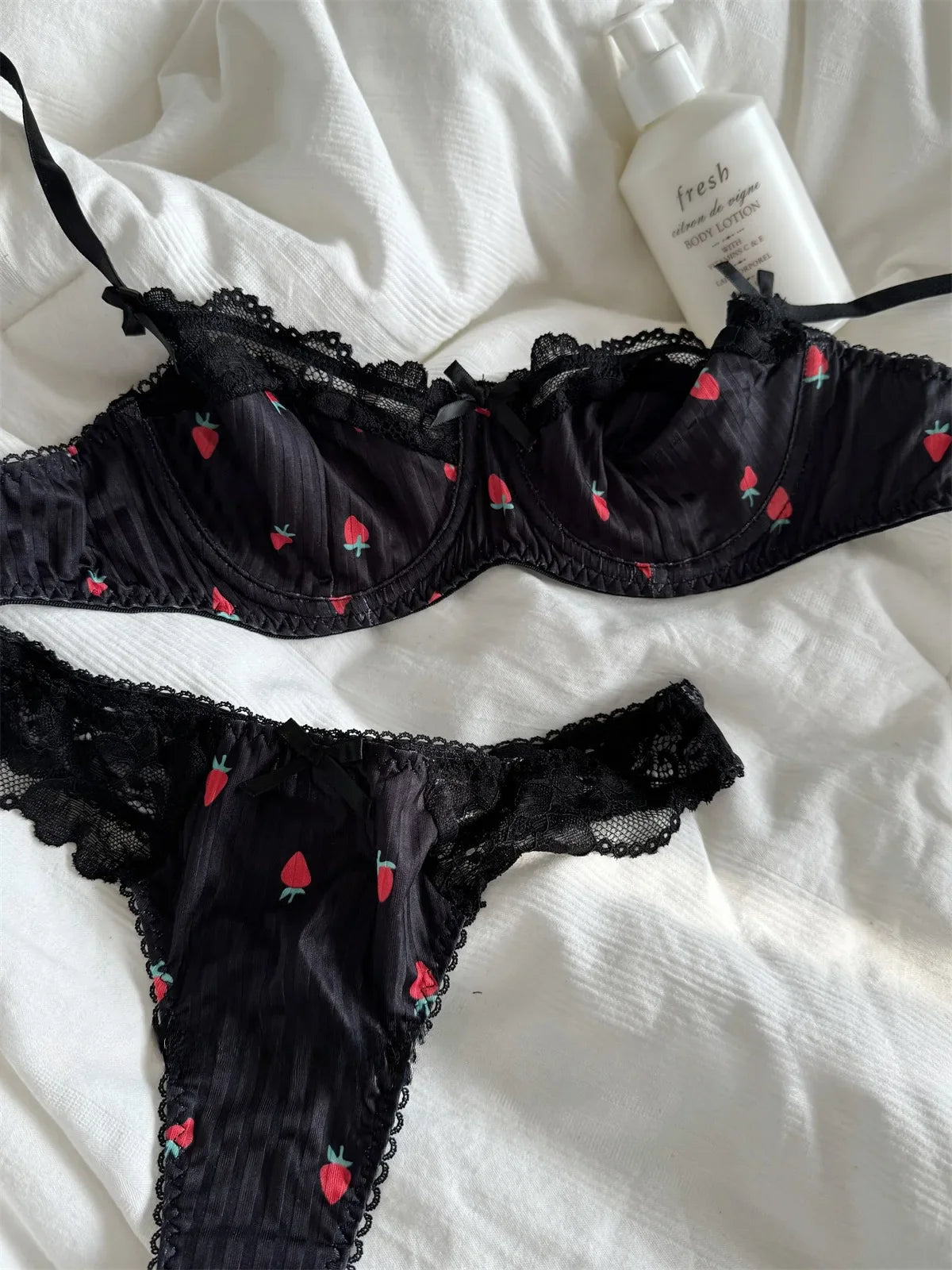 Bra floral women small fresh Underwear