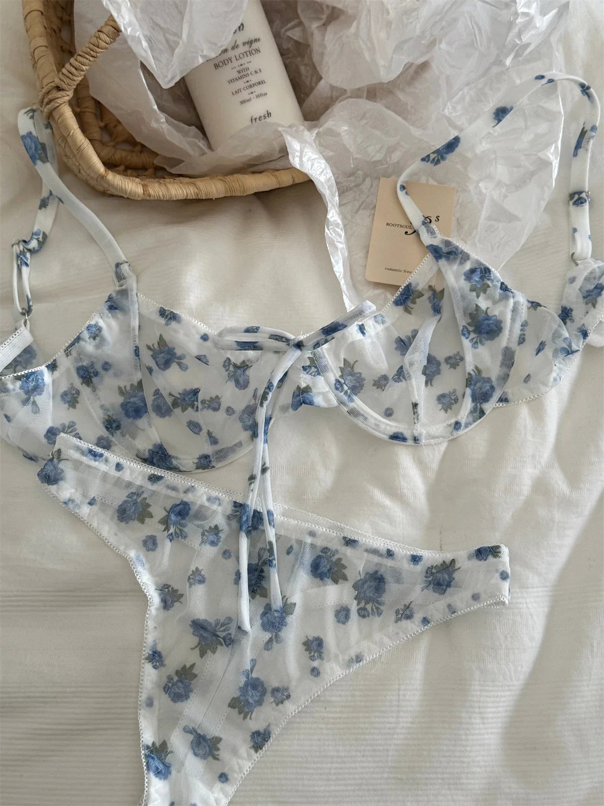 Bra plaid Underwear