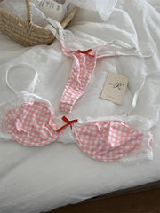 Bra plaid Underwear