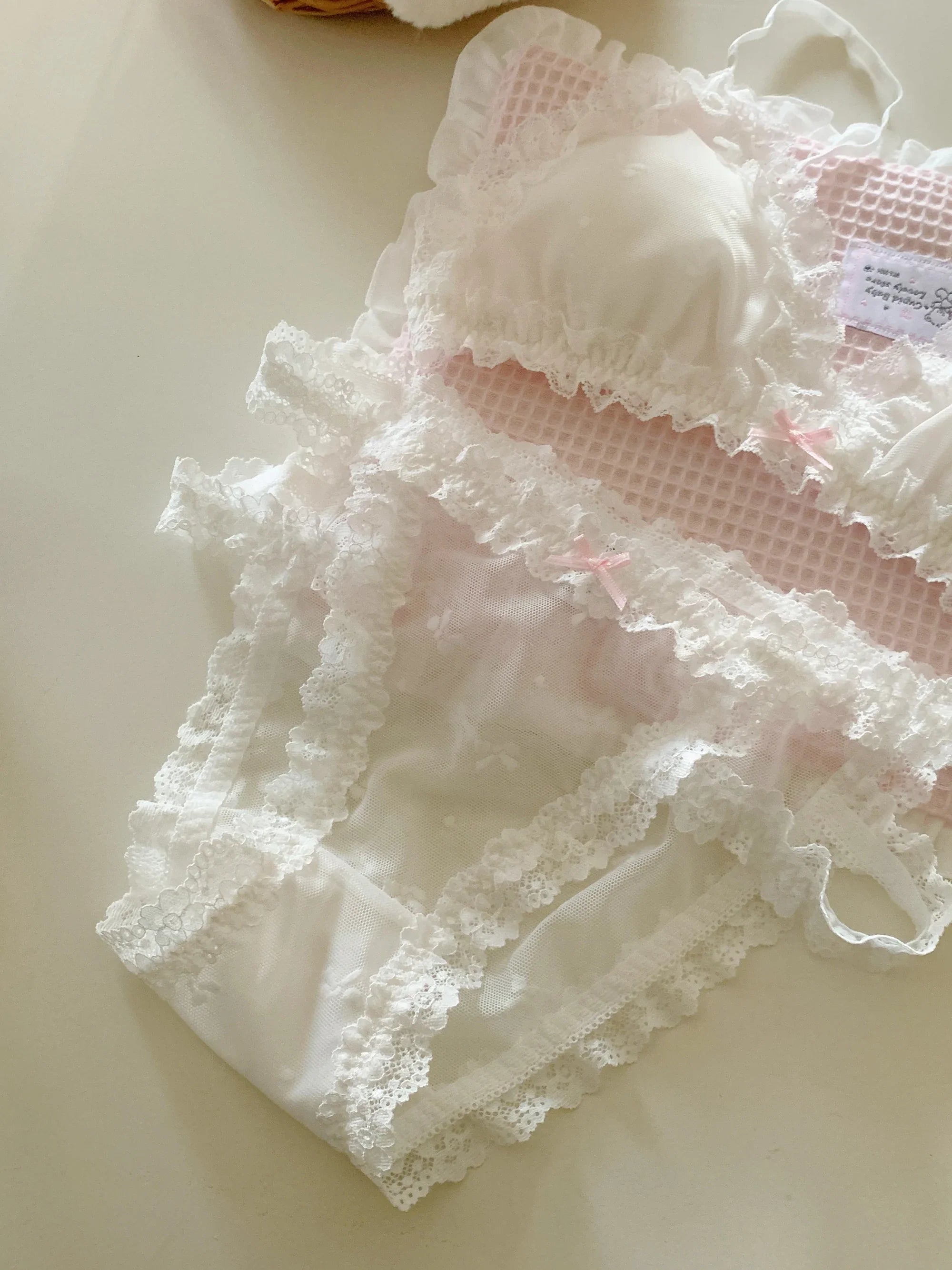 Breathable Mesh Bra Set