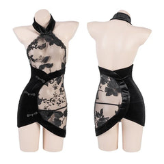 Traditional Cheongsam Mini Dress