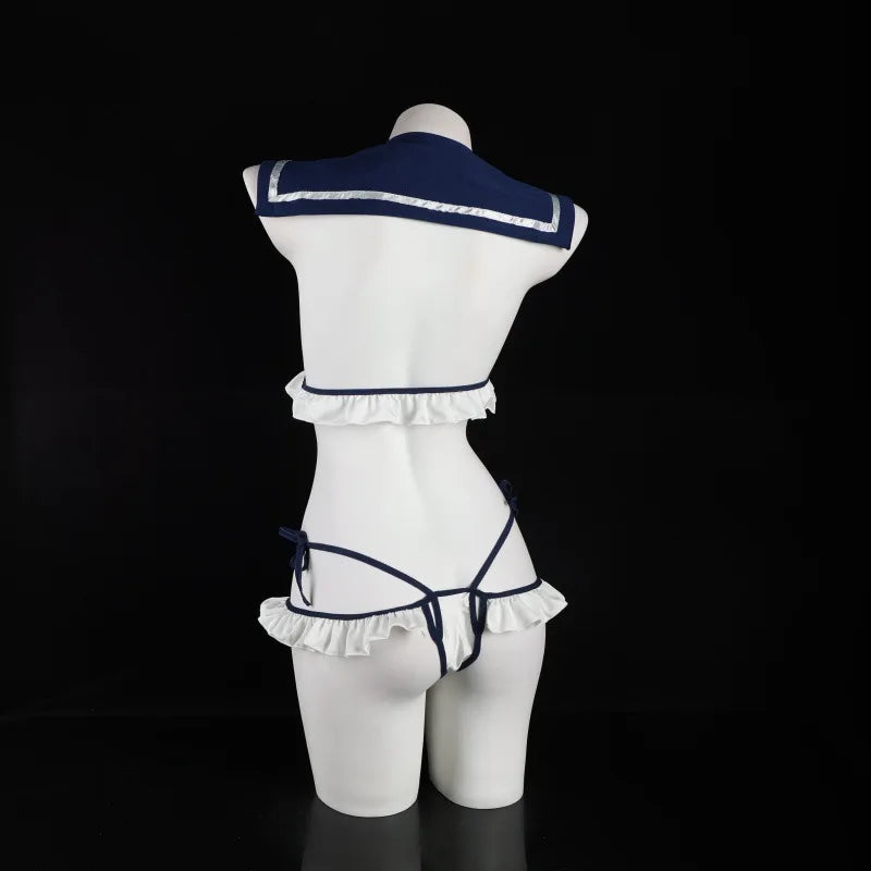 Cosplay Student Uniform Erotic Bra And Panty Set