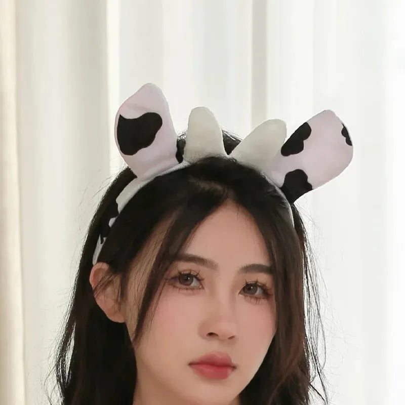 Cow Color Bodysuit + Stockings Sexy Lingerie Set