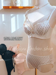Cream Polka Dot
