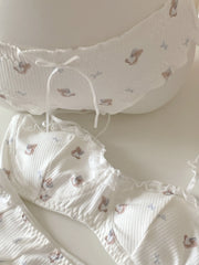Cute Korean-Style Lingerie Lightweight Small-Bust Support Wireless Bra Women's Push-Up Underwear