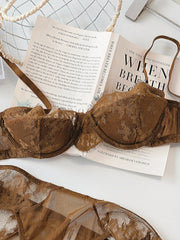 Delicate Lace Teenage Lingerie Lightweight Bra Set