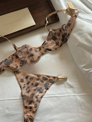 Delicate leopard lace girls Underwear