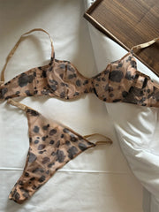 Delicate leopard lace girls Underwear