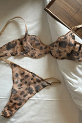 Delicate leopard lace girls Underwear