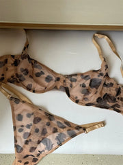 Delicate leopard lace girls Underwear