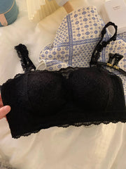 Detachable Strap Lace Bra