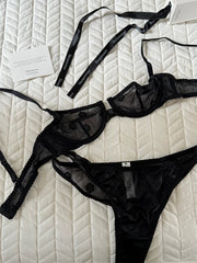 Embroidered  Elegant Bra Set