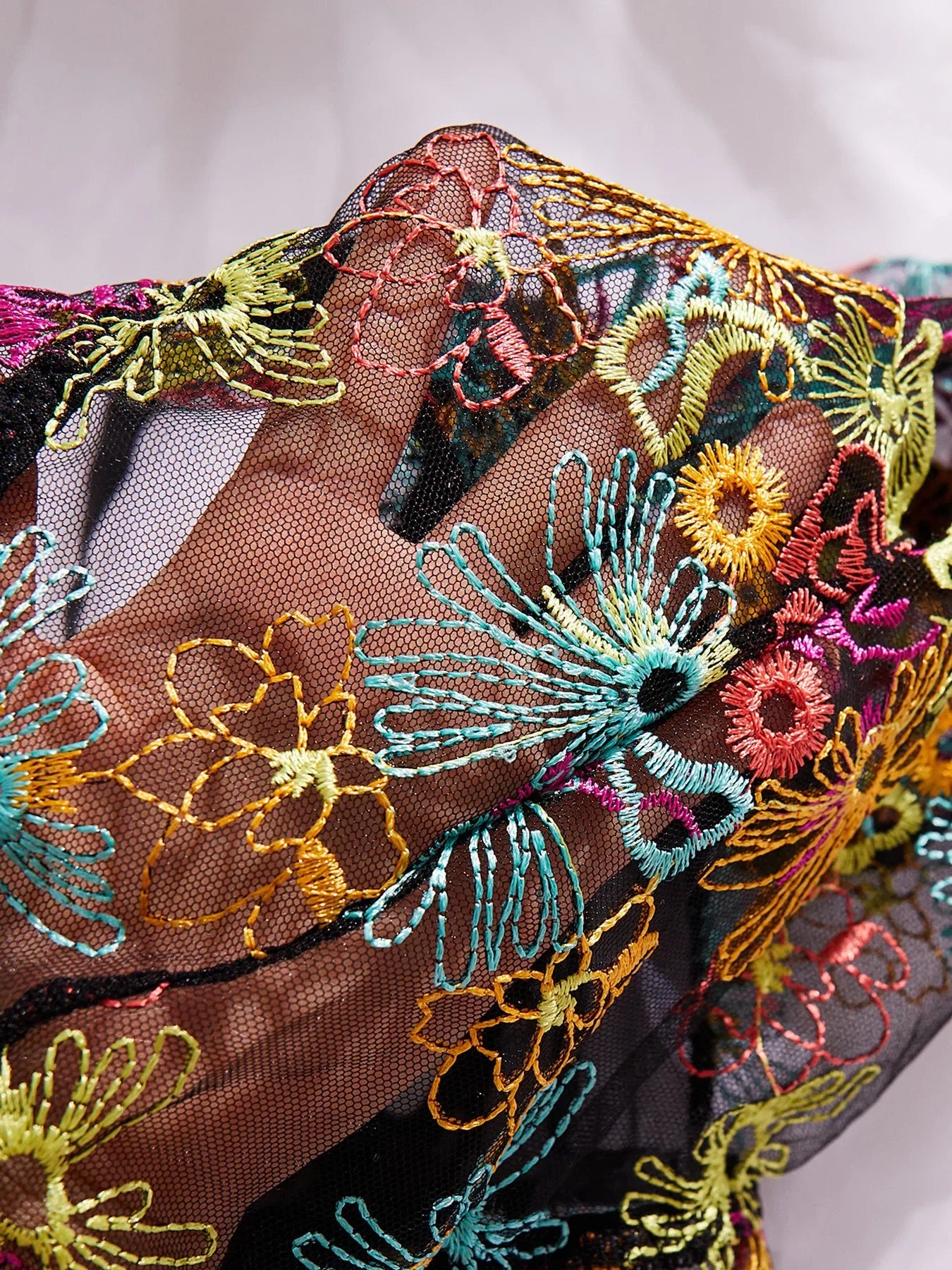 Embroidered floral sexy Underwear