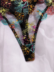Embroidered floral sexy Underwear