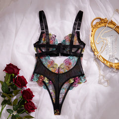 Embroidered floral sexy Underwear