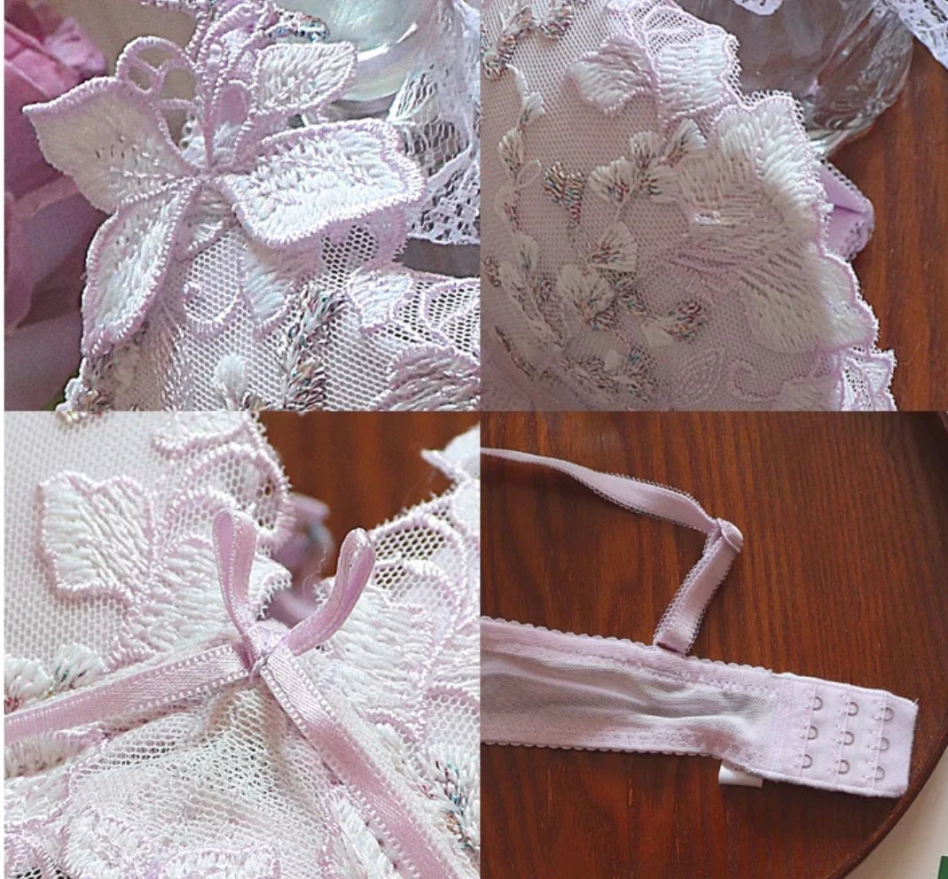 Embroidered flower Underwear