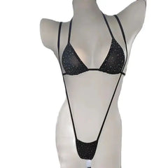Erotic Rhinestone Lingerie Set