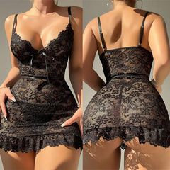 Erotic Sex Clothes Open Crotch Open Bra Lace Sleepwear Lenceria Erotic Hot Sexy Underwear