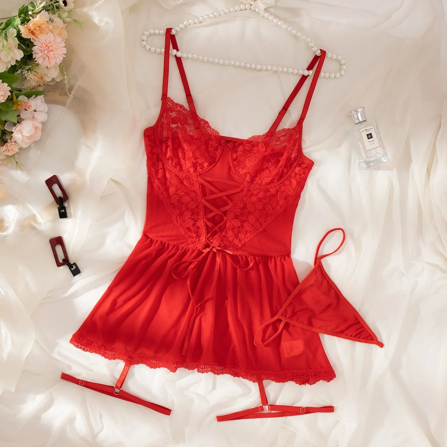 Erotic Sexy Lace Bra And Panty Set