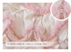 Feather Lace Heavywork Bra Set