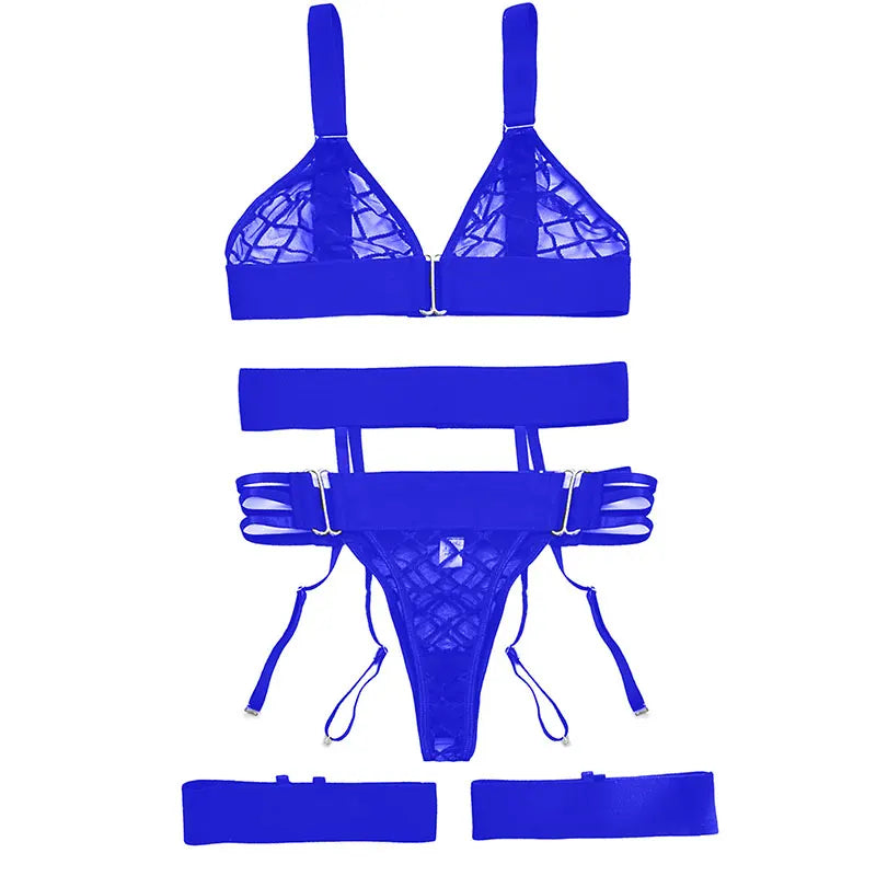 Fetish Sexy Exotic Sets Lace Bra Garter Sexual Porn Transparent Sissy Baby Doll Erotic Costume Thong Short Neghtie