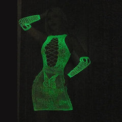 Fishing Net Transparent Women's Sexy Two Piece Set