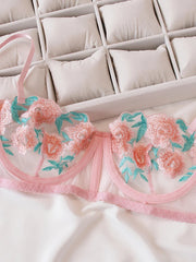 Floral Embroidery Temperament Underwear