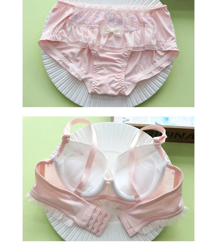 Flower fairy thin lingerie cute girl heart Underwear