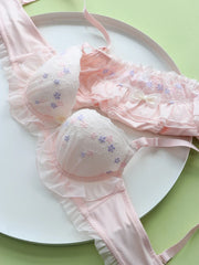Flower fairy thin lingerie cute girl heart Underwear