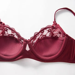 French 1/2 Thin Cup Push Up Bra Set
