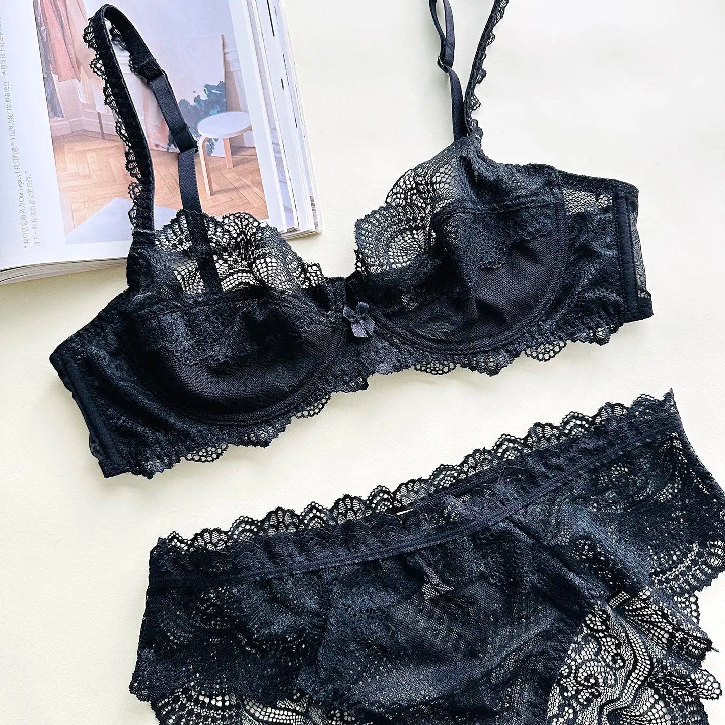 French Lace Bra Set