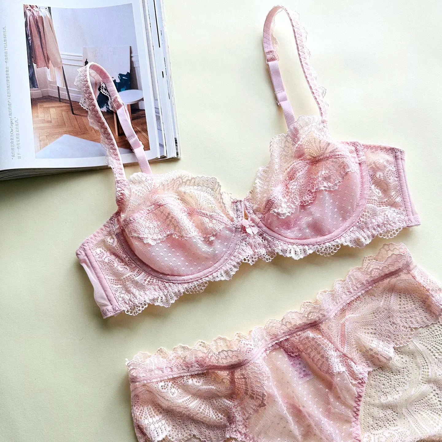 French Lace Bra Set