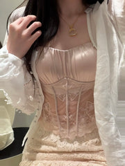 French Lace Thin Backless Beauty Bra
