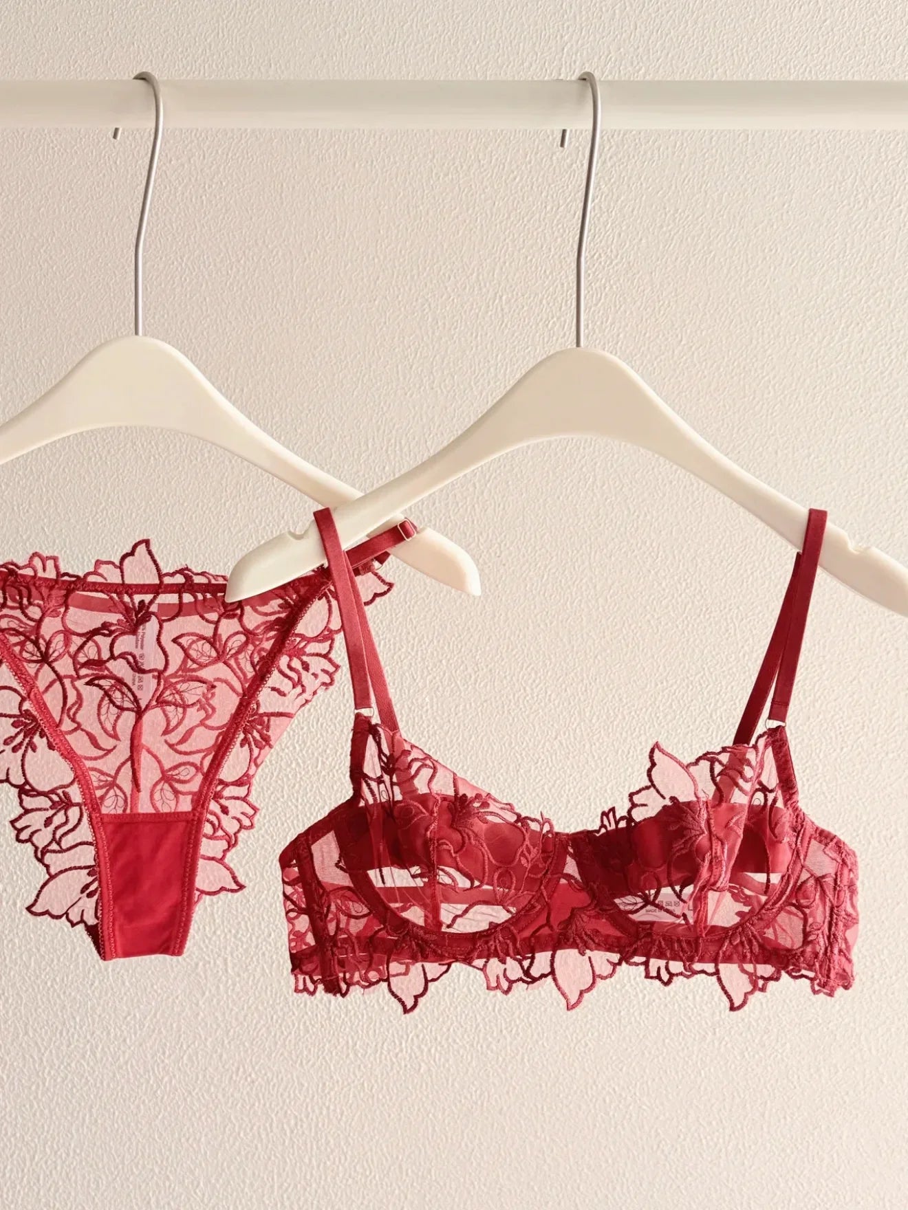 French Romantic Lace Lingerie Set
