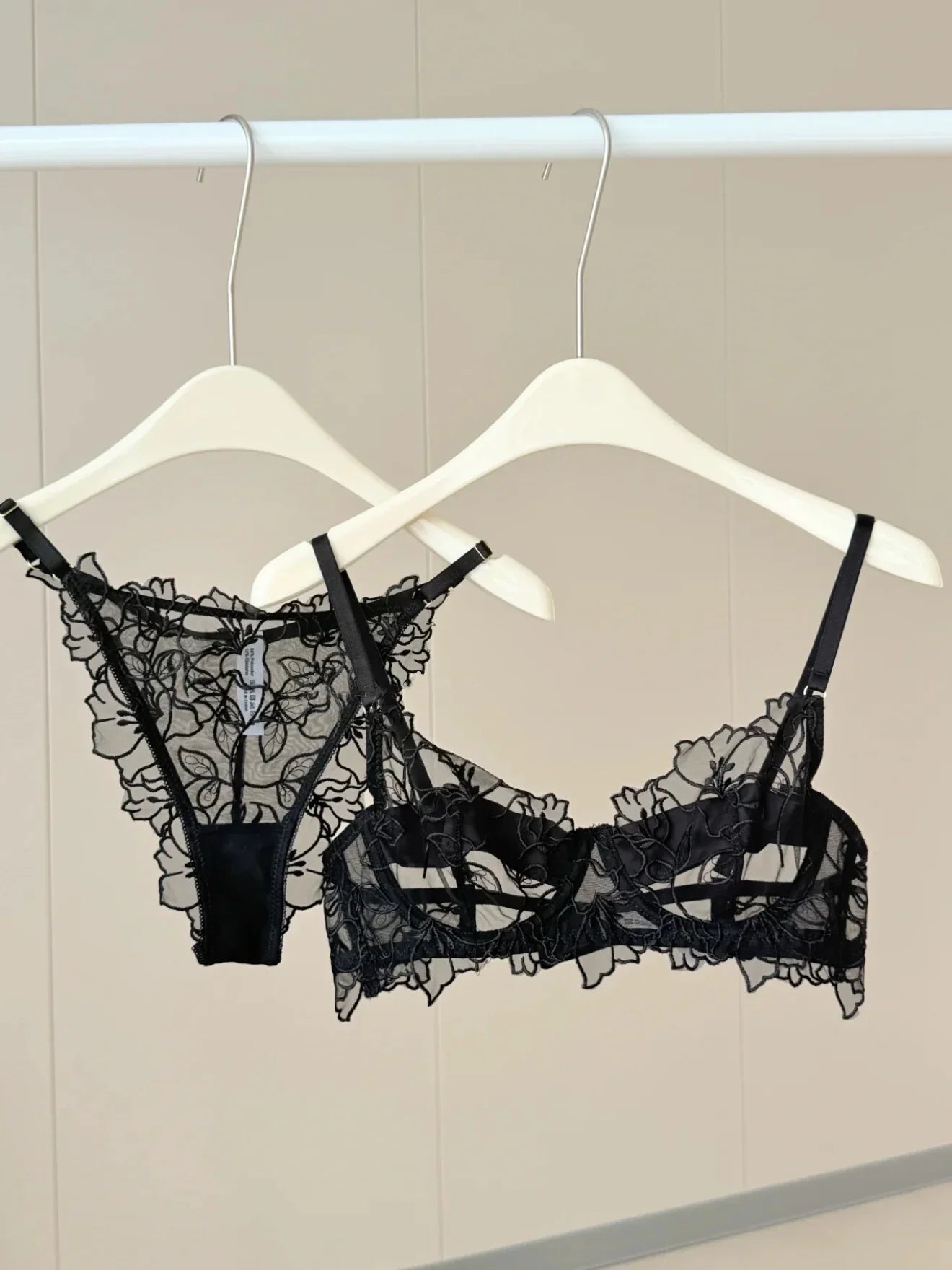 French Romantic Lace Lingerie Set