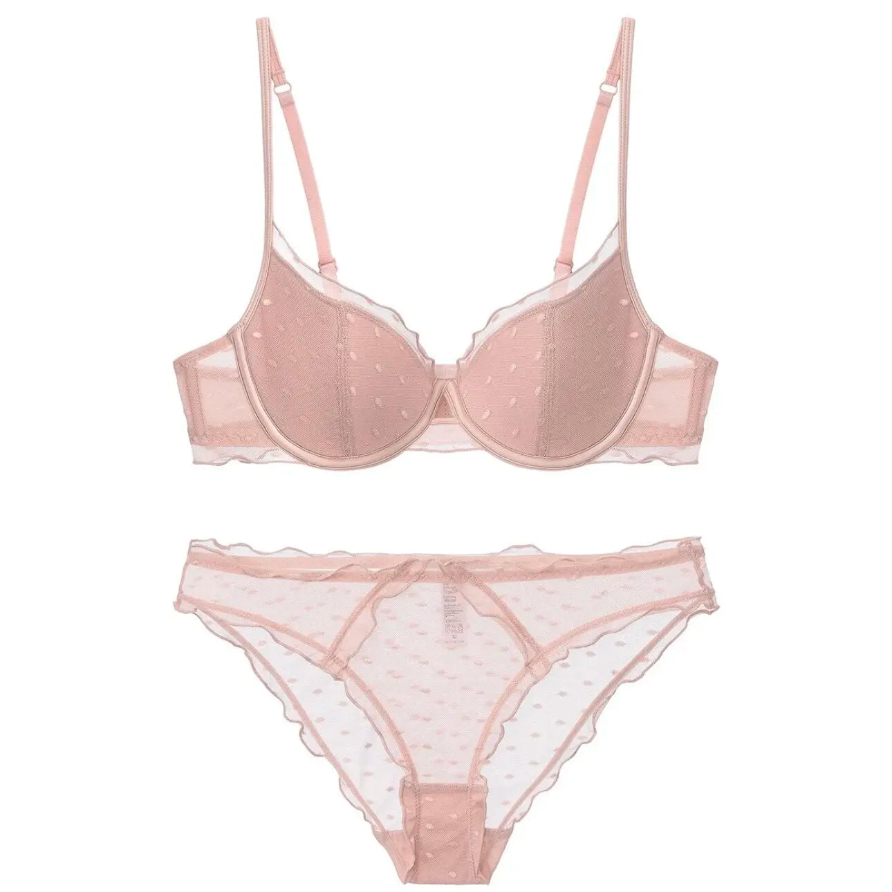 French Style Lace Polka Dot Women's Underwear