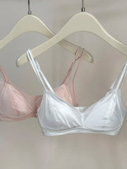 French Style Mesh Thin Shoulder Strap Beauty Back Bra