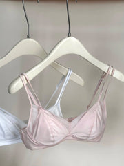French Style Mesh Thin Shoulder Strap Beauty Back Bra