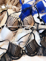 French Thin Cup Women Bra Set