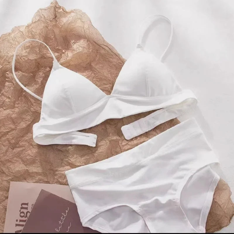 French Triangle Cup Bra Set