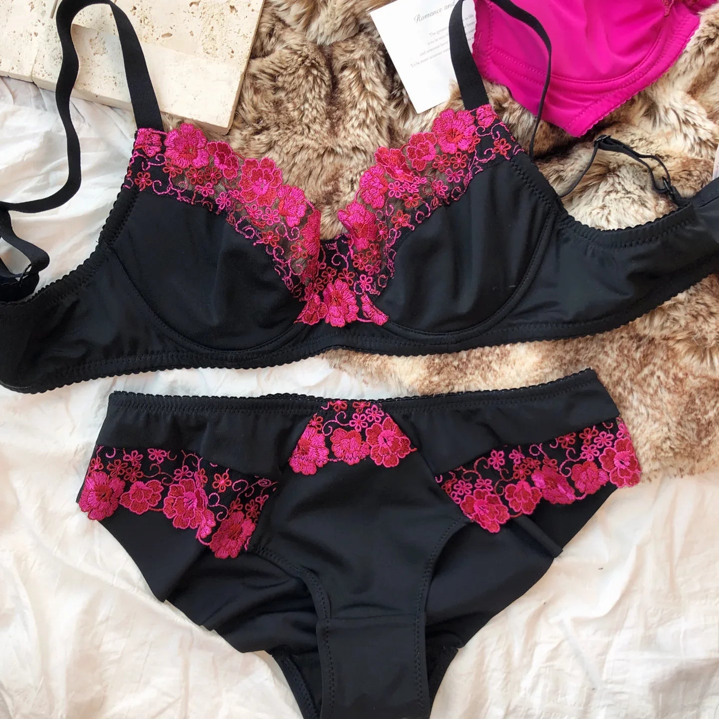 French Ultra Thin Push Up Bra Set