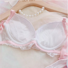 Girls Lace Bra Pnanty Set