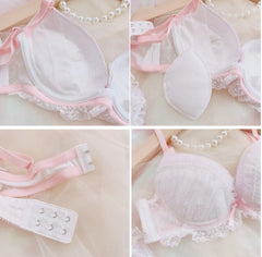 Girls Lace Bra Pnanty Set