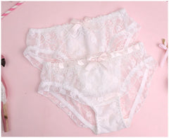 Girls water soluble lace thin section lingerie comfortable gather bra Set