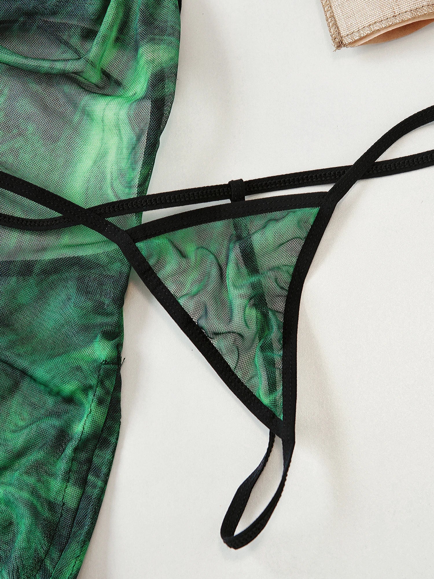 Green Lace Cheongsam Set