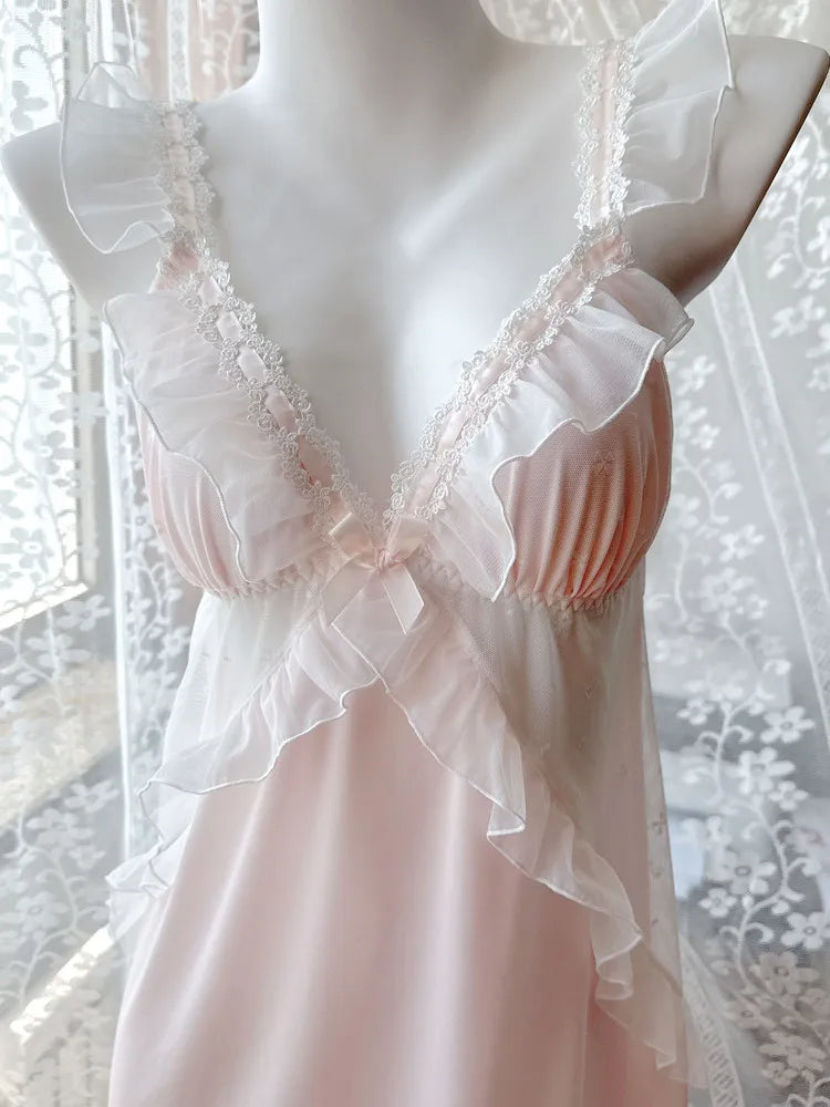 Japanese Style GP Princess Sweet Lace Patchwork NightDress