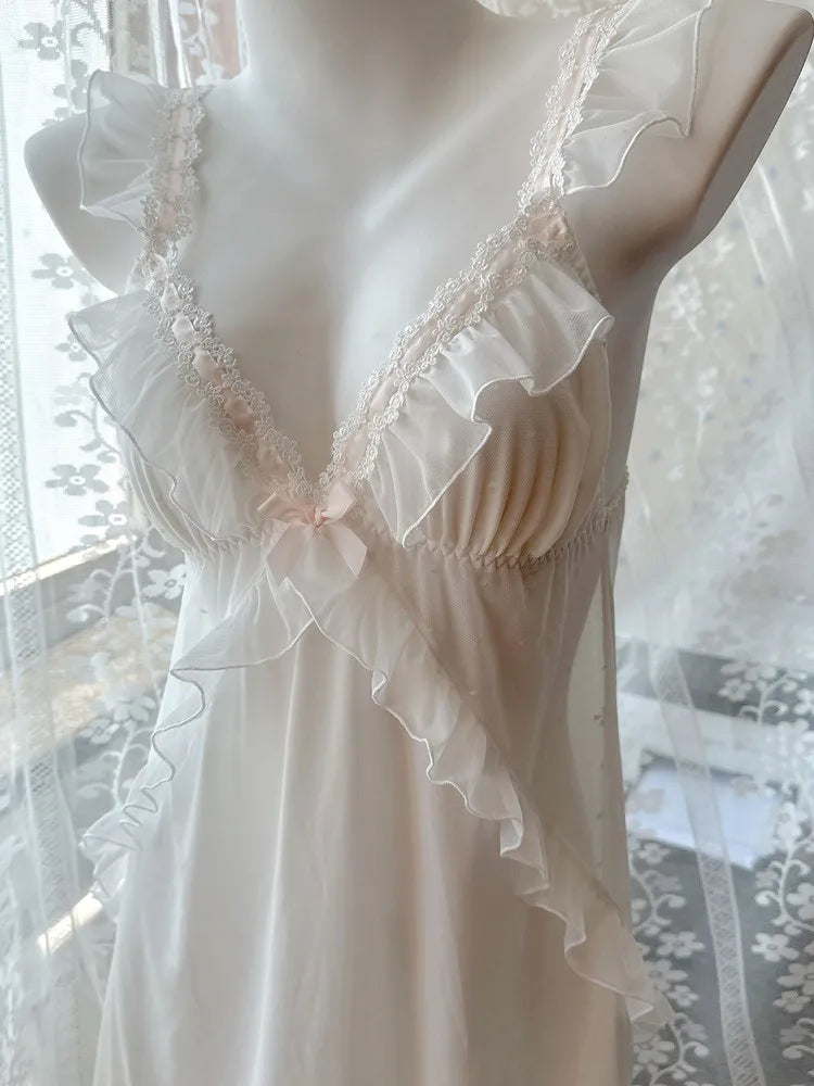 Japanese Style GP Princess Sweet Lace Patchwork NightDress