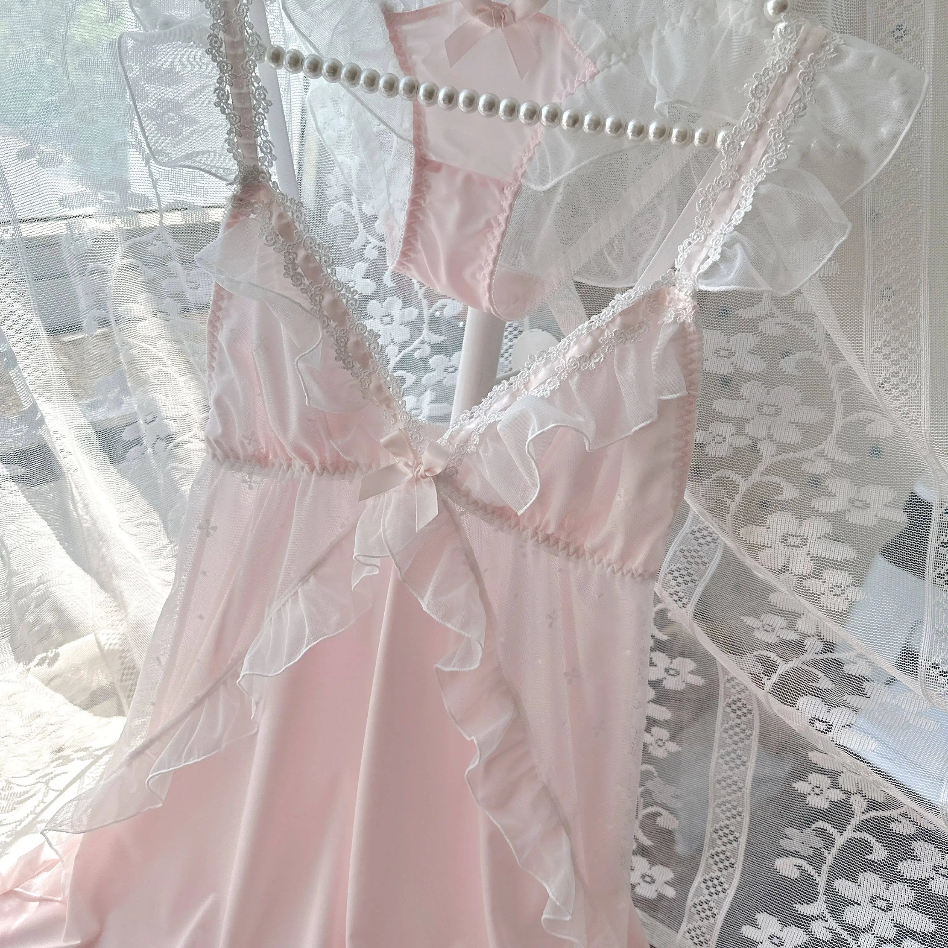 Japanese Style GP Princess Sweet Lace Patchwork NightDress